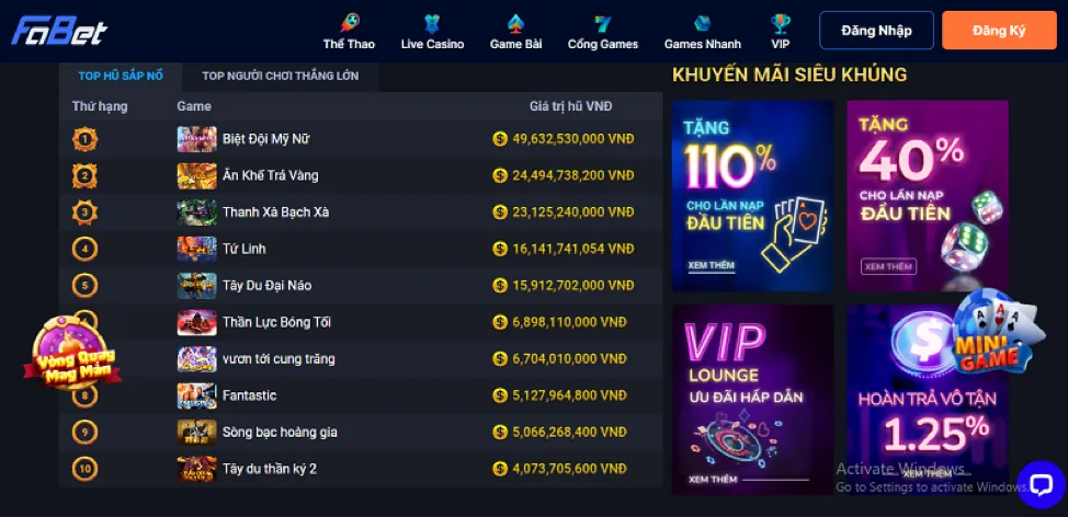 Hệ thống cấp độ VIP của 98win với các bậc thang đẳng cấp